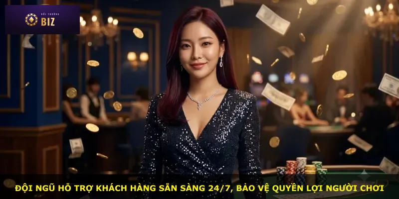 Đội ngũ hỗ trợ khách hàng sẵn sàng 24/7, bảo vệ quyền lợi người chơi