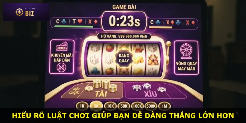 Hiểu rõ luật chơi giúp bạn dễ dàng thắng lớn hơn