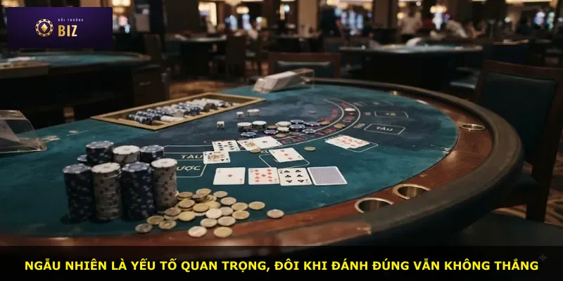 Ngẫu nhiên là yếu tố quan trọng, đôi khi đánh đúng vẫn không thắng