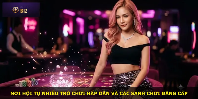 Nơi hội tụ nhiều trò chơi hấp dẫn và các sảnh chơi đẳng cấp