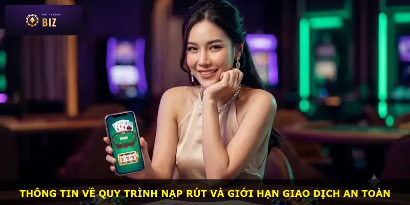 Thông tin về quy trình nạp rút và giới hạn giao dịch an toàn